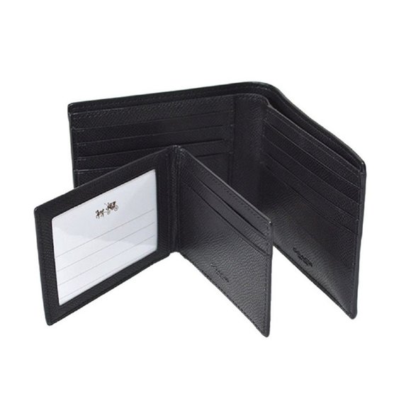 (COACH F74974)LEATHER COMPACT ID WALLET - Picture 5 of 6